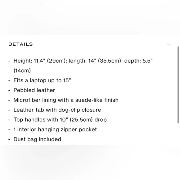 Tory Burch MCGRAW Leather Tote Bag - Picture 8 of 8